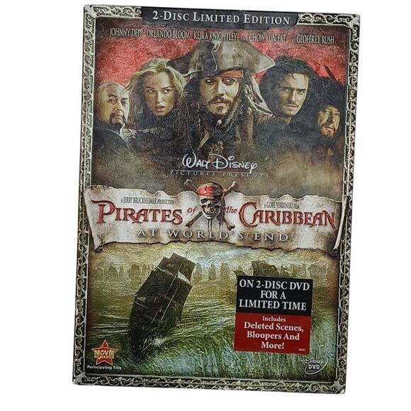 DVDs x2 Double Feature Dream Girls Pirates of the Caribbean at Worlds End Movies - Picture 6 of 10
